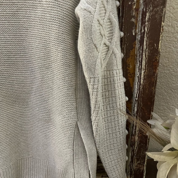 Madewell Cable Sweater Tan Color Size XXS Warm , Soft ,Cozy - Picture 7 of 8